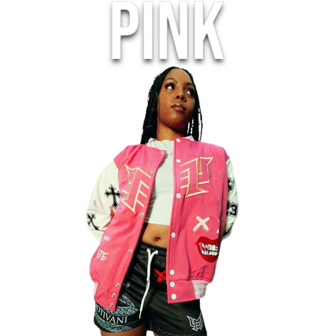 Legacy Varsity Jacket (PINK)