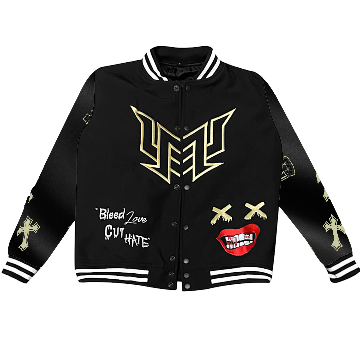 Legacy Varsity Jacket (GOLD BLACK)